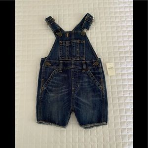 Baby Gap Jean Overall Shorts Size 12-18 Months